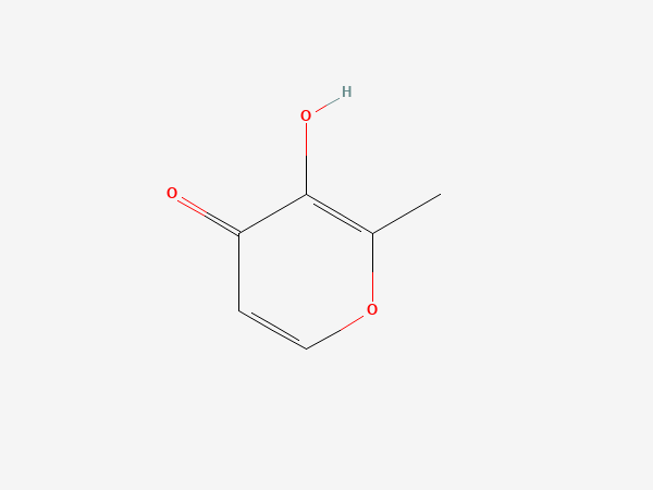 Two-dimensional chemical structure of Maltol, PubChem CID 8369